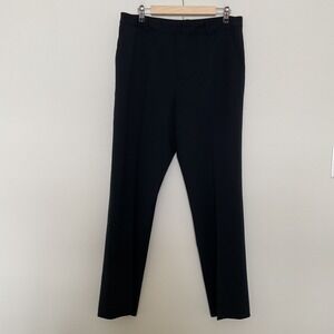 Lauren Ralph Lauren Womens 12 Wool Blend Trousers Pants Navy Blue Stretch Office